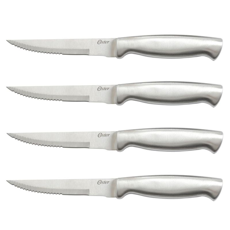 OSTER - Set Cuchillos Serrucho acero inoxidable Baldwyn 4 piezas