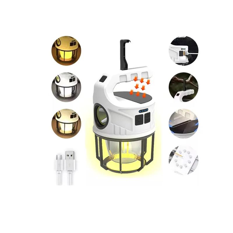 GENERICO - Linterna Para Camping Solar Led Portátil Emergencia