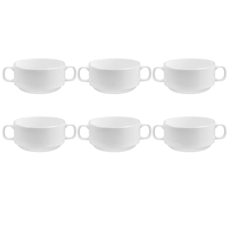BORMIOLI - Set 6 Consomera Apilable 320mL Bormioli Rocco Porcelana