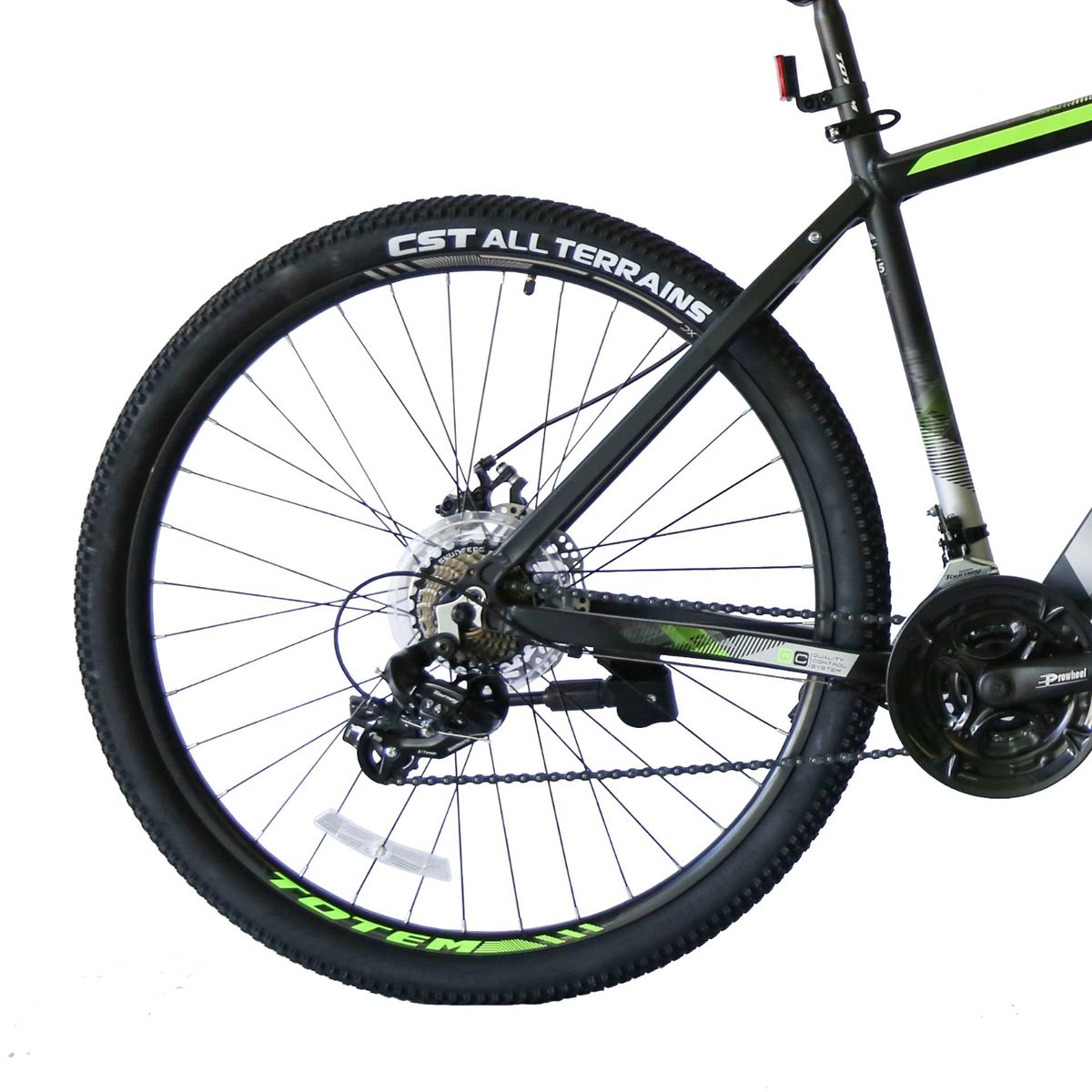 TOTEM - BICICLETA TOTEM MTB ARO 27,5X19 MOD W860 NEGRO CON VERDE