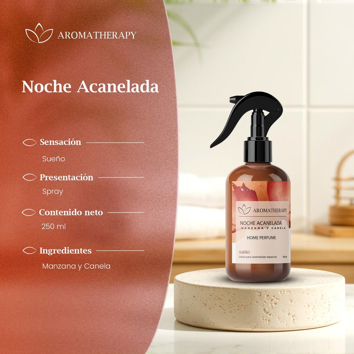 OKAERI - HOME SPRAY AROMATHERAPY 250 mL - Marron claro