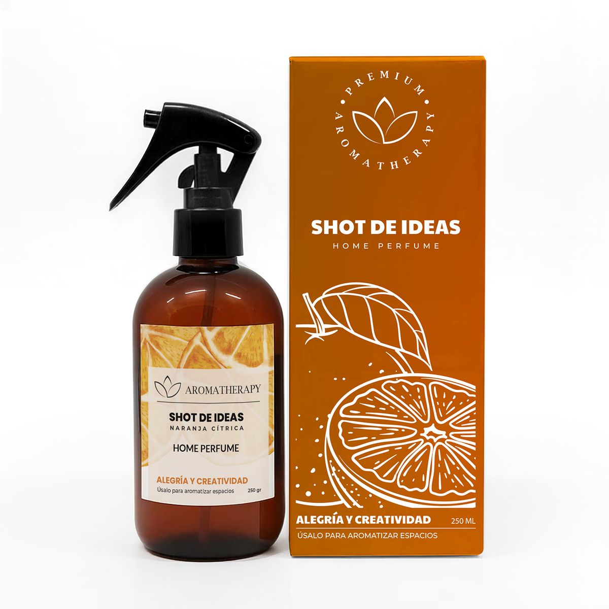 OKAERI - HOME SPRAY AROMATHERAPY 250 mL - Naranja claro