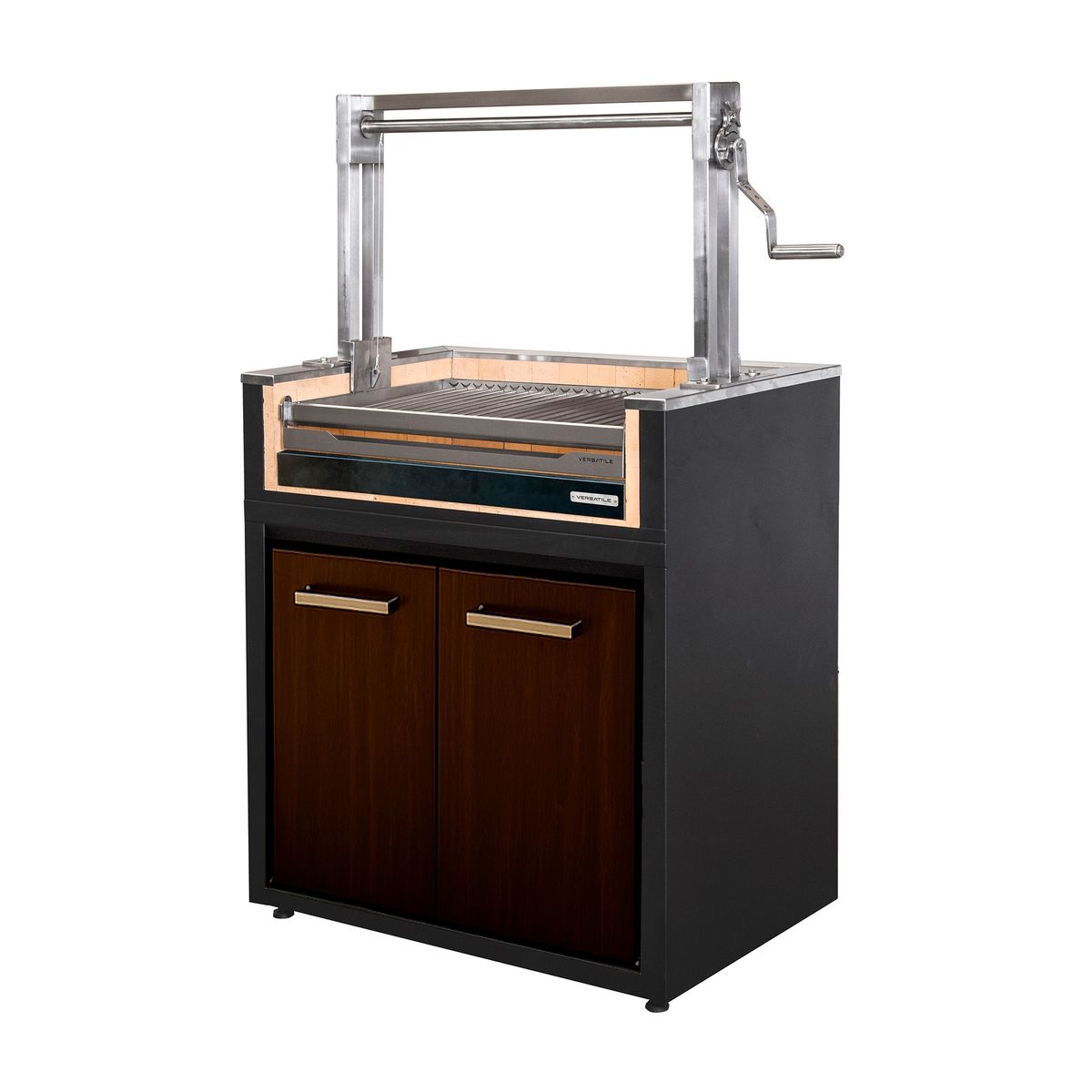 VERSATILE - Parrilla Módulo Carbón  900 Puertas  Termolaminado