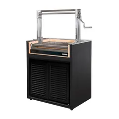 VERSATILE - Parriila Módulo Carbón 900 Puertas Acero