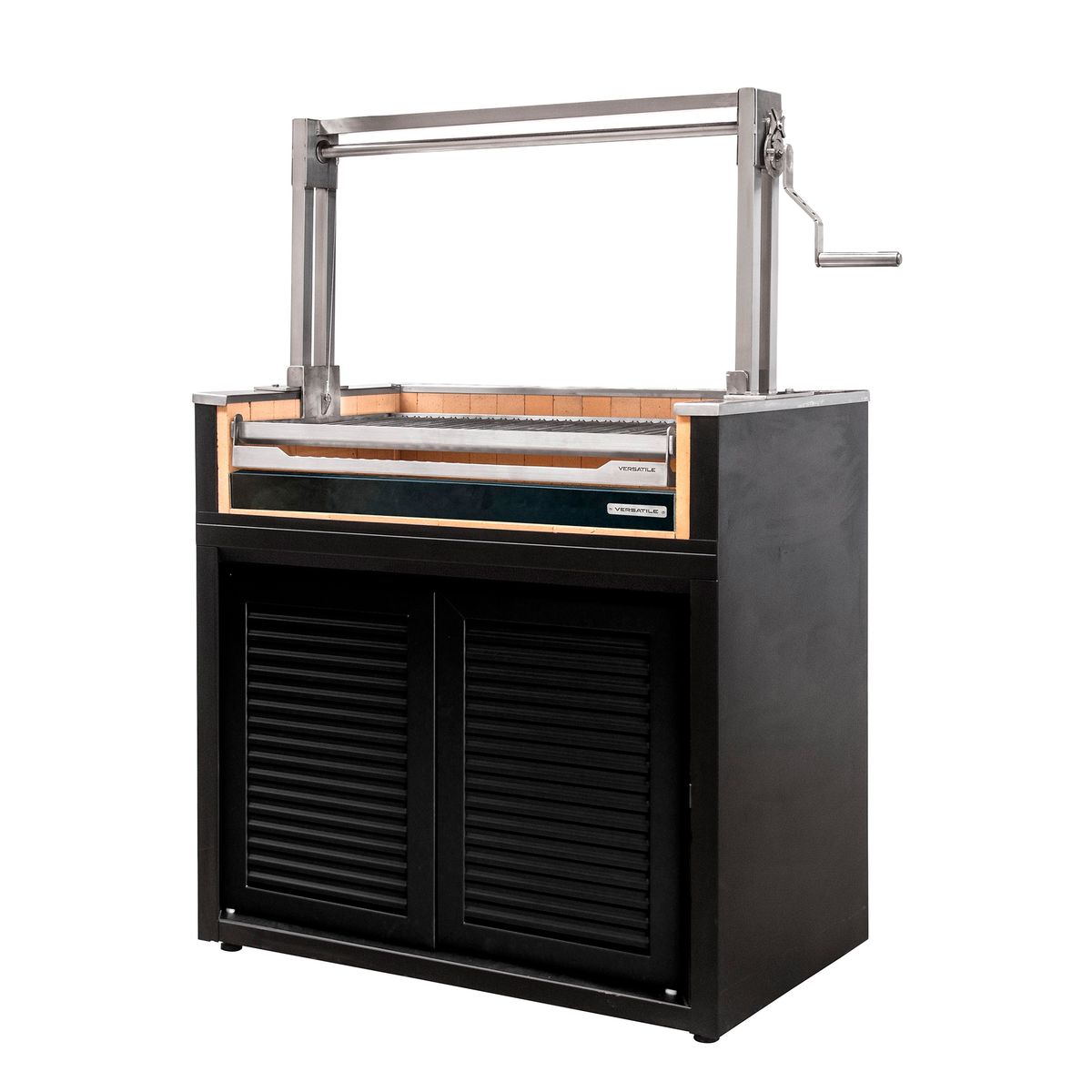 VERSATILE - Parriilla Módulo Carbón 1065 Puertas  Acero