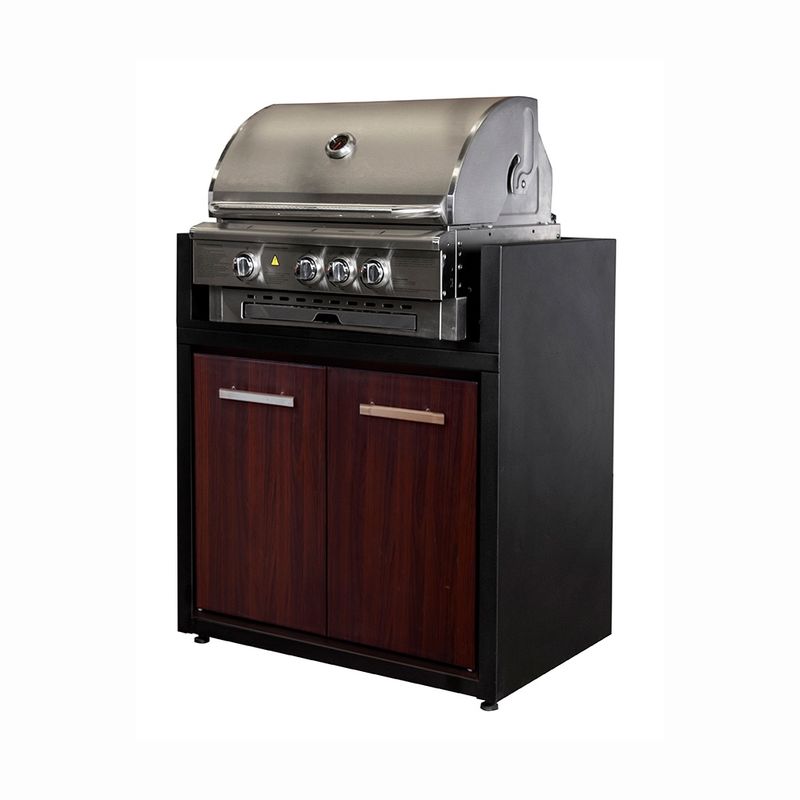 VERSATILE - Parrilla Módulo Gas  900 Puertas Termolaminado