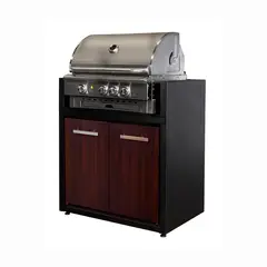 VERSATILE - Parrilla Módulo Gas 900 Puertas Termolaminado