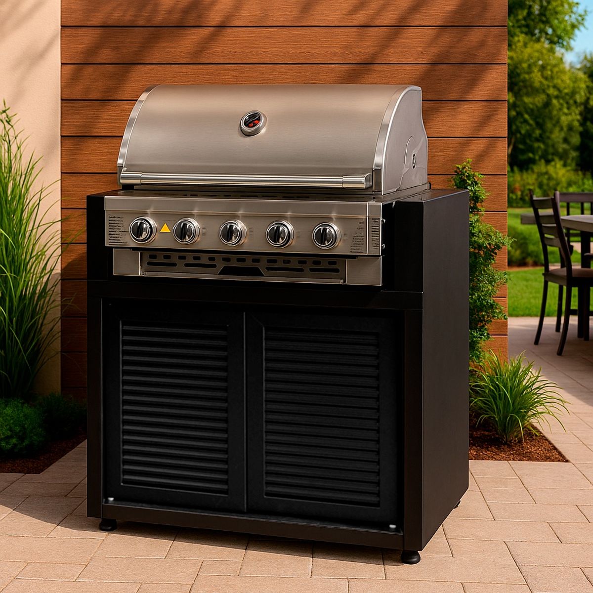 VERSATILE - Módulo Parrilla Gas 1065  Puertas  Acero