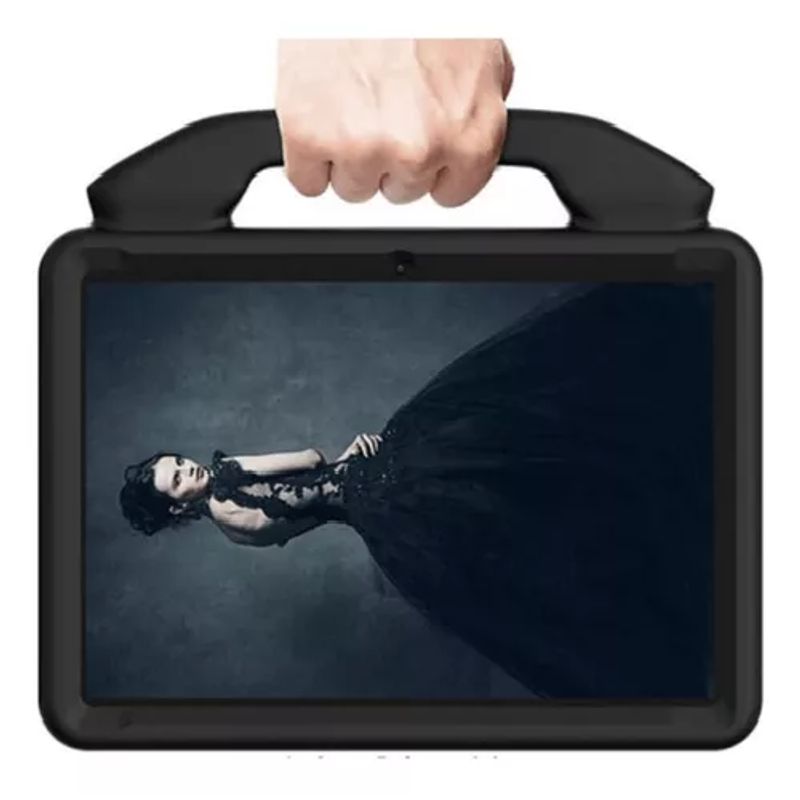 GENERICO - Carcasa para niños anti-golpes para iPad 102 color negro