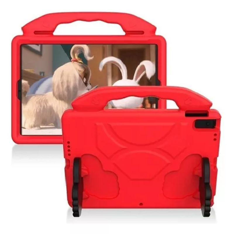GENERICO - Carcasa para niños anti-golpes para iPad 102 color rojo