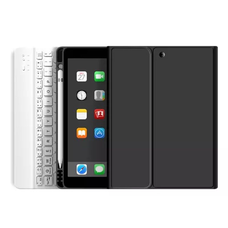 GENERICO - Carcasa con teclado para iPad Air 109 45 Gen ranura para lápiz color negro