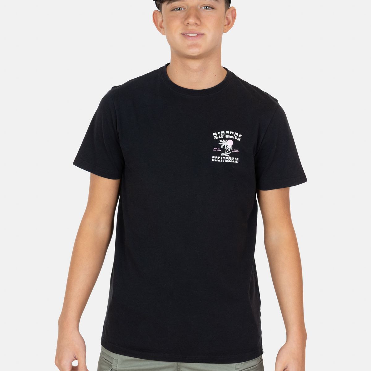 RIP CURL - Polera MC Saltline Negro Infantil Rip Curl - Negro