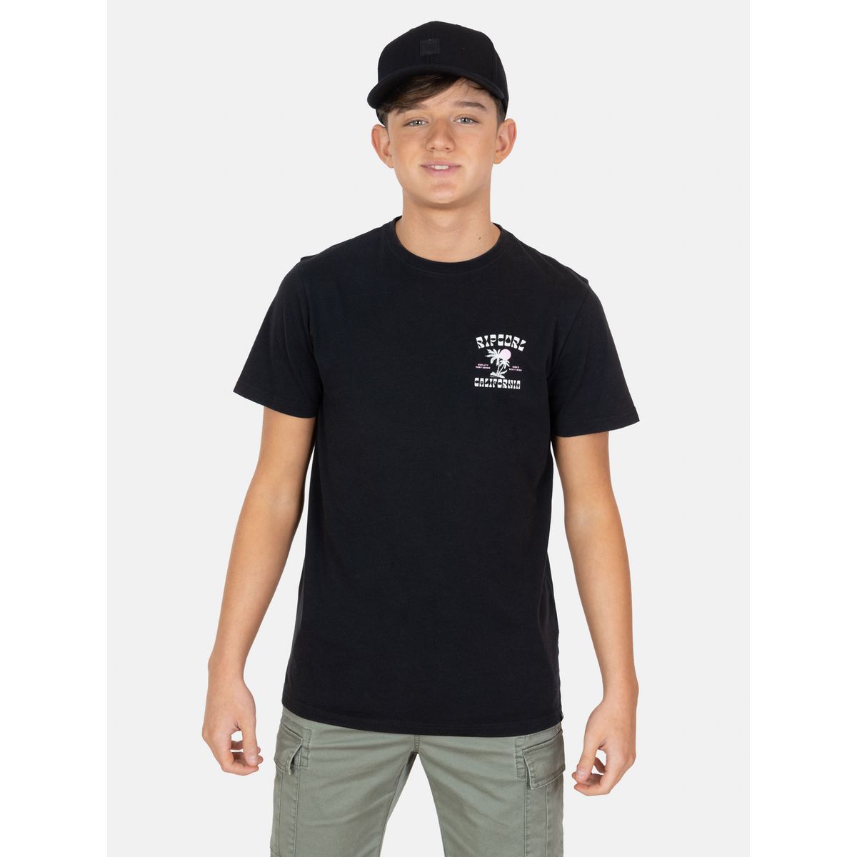RIP CURL - Polera MC Saltline Negro Infantil Rip Curl - Negro