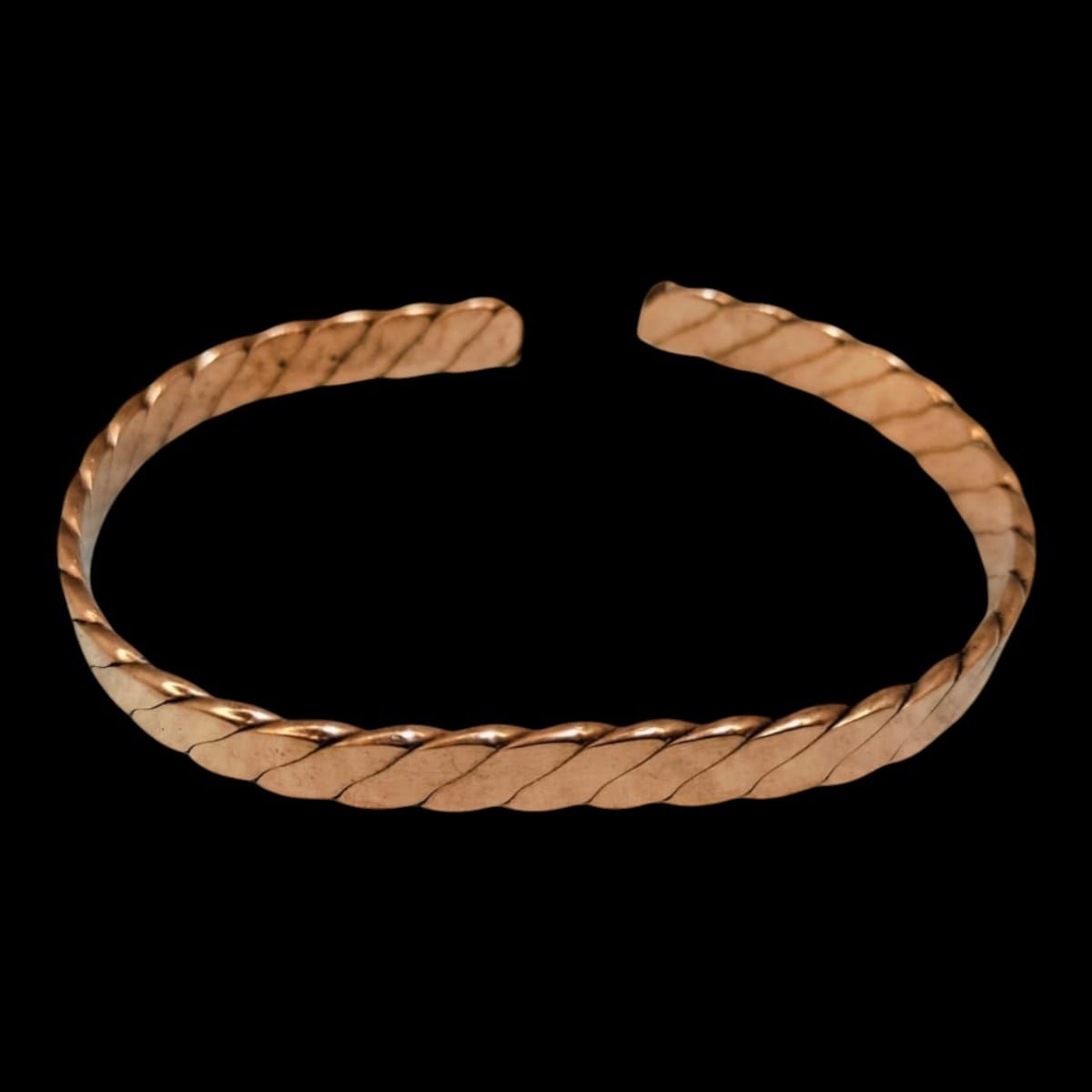 GENERICO - Pulsera Brazalete Cobre Artesanal Terapia Artritis + Bolsa