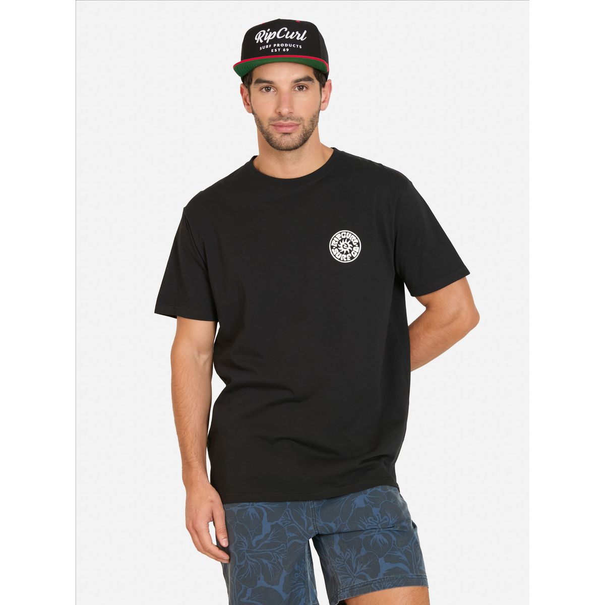 RIP CURL - Polera MC Pacific Rinse Negro Hombre Rip Curl - Negro