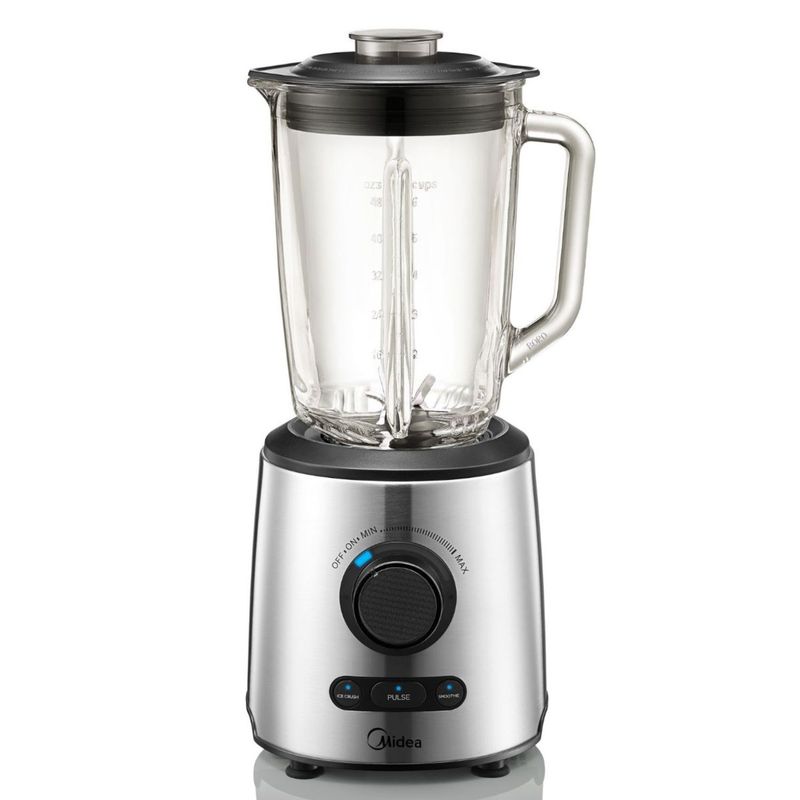 MIDEA - Licuadora de acero inoxidable 8 cuchillas y 1000W MJ-BL7006SS Midea