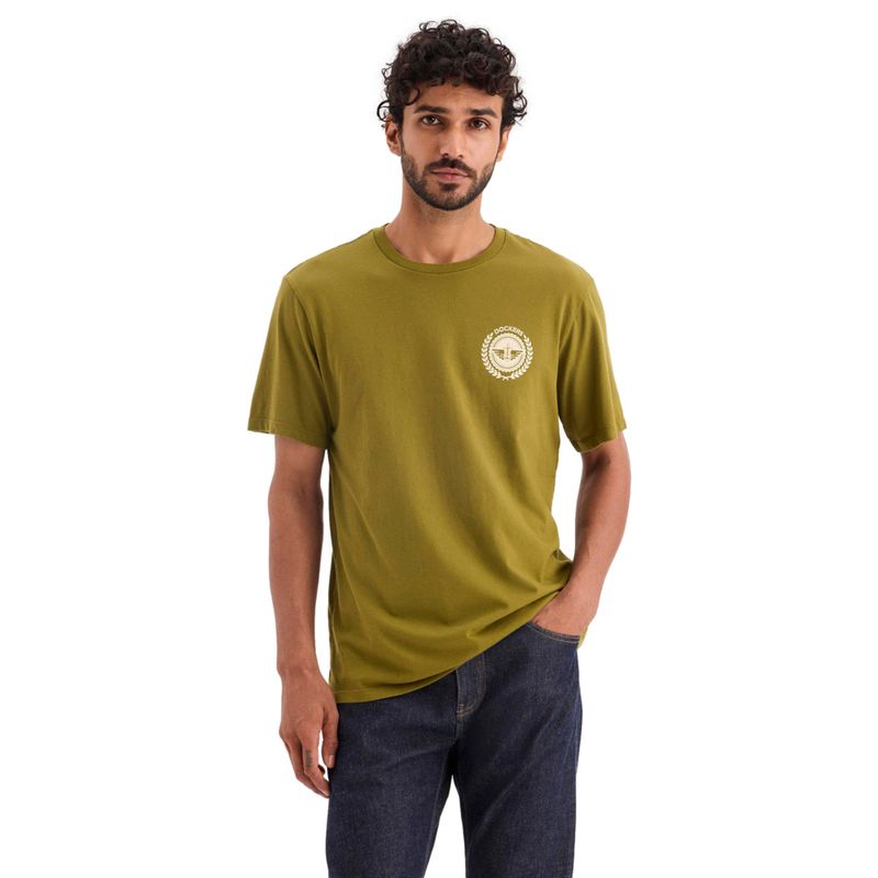 DOCKERS - Polera Hombre Graphic Tee Slim Fit Verde Dockers