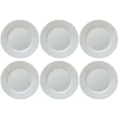 BORMIOLI - Set 6 Platillo Te 14cm Redondo Blanco Rocco Toledo