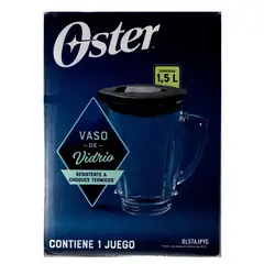 OSTER - Vaso Redondo + Tapa Para Licuadora Base Ancha