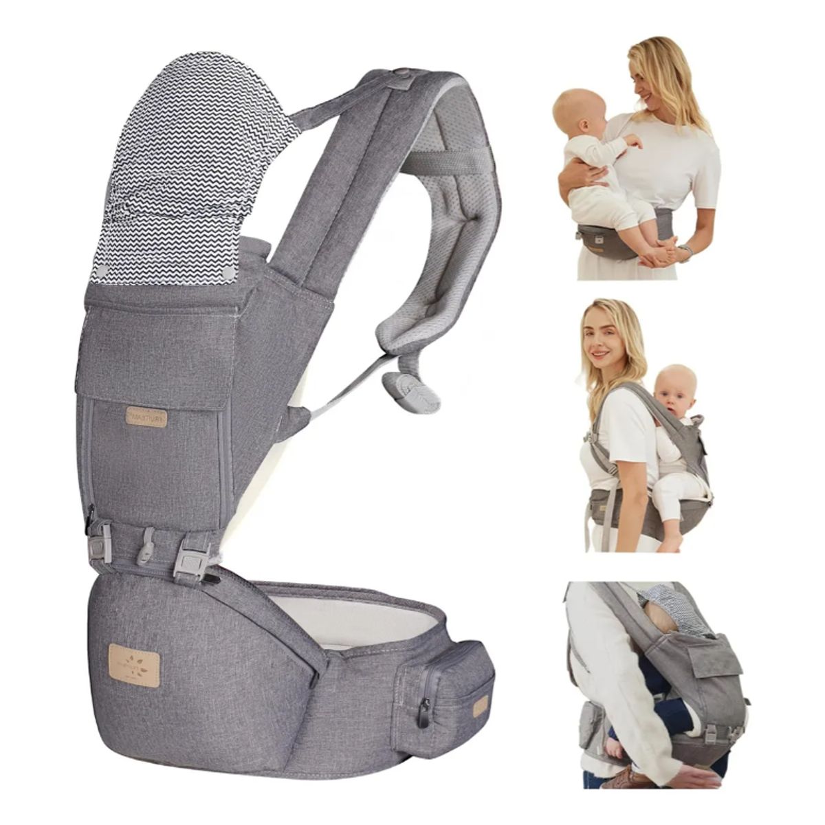 GENERICO - Portabebés Ergonómico 6 En 1 Tamaño Ajustable
