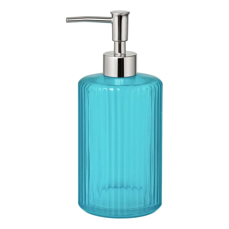 GENERICO - Dispensador De Jabon Liquido Vidrio Texturado Multiuso 500ml - Agua