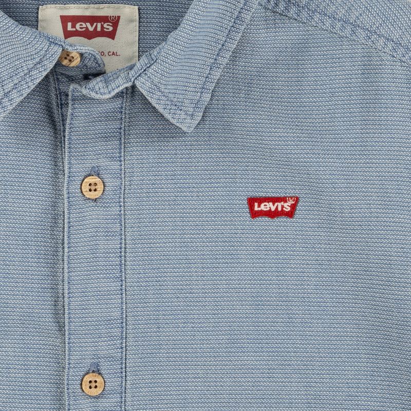 LEVIS - Camisa Niño Manga Corta Azul Levis