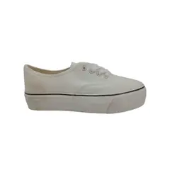 HERIEL - Zapatilla Blanca Plataforma Mujer