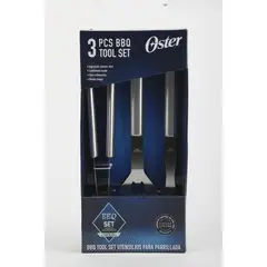 OSTER - Set para Parrilla Baldwyn Acero Inox 3 Piezas