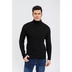 LOOK SHOP - Sweater Lana Hombre Cuello Subido Beatle, Excelente Calidad 118