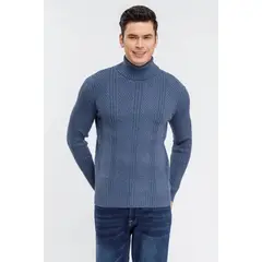 LOOK SHOP - Sweater Lana Hombre Cuello Subido Beatle, Excelente Calidad 118