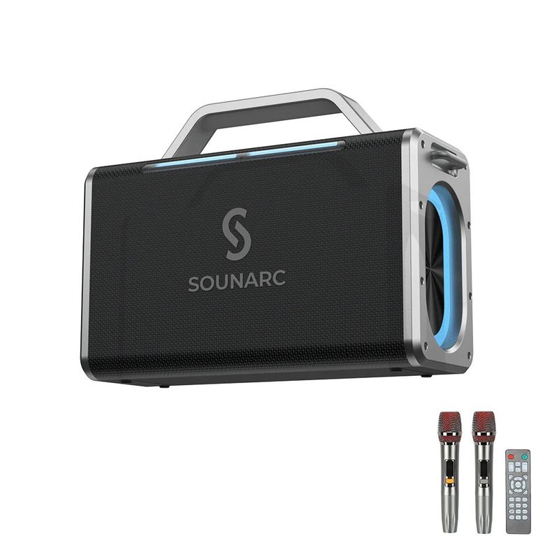 GENERICO - Parlante Karaoke 200W Bluetooth Portátil IPX6 RGB 24H Sounarc K2 Mic