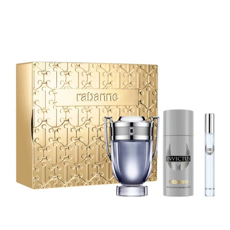 RABANNE - PACO RABANNE INVICTUS ESTUCHE EDT 100ML+D150ML+MINI 10ML