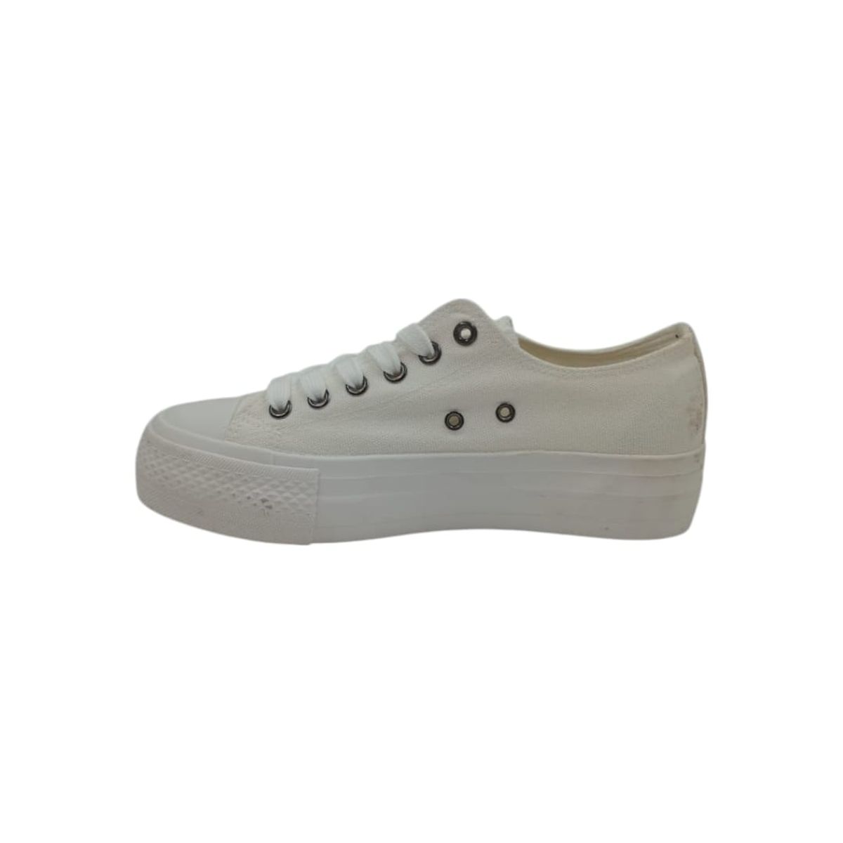 HERIEL - Zapatilla Blanca Plataforma Mujer