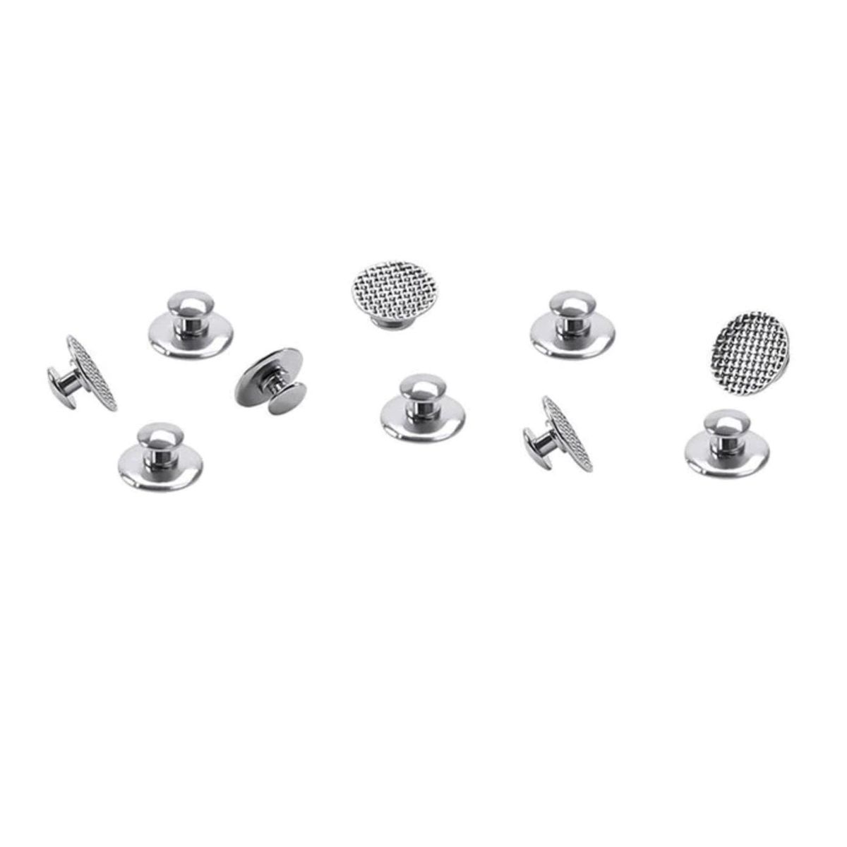 GENERICO - Pack X10 Botones Linguales Ortodoncia Dental Malla Redonda