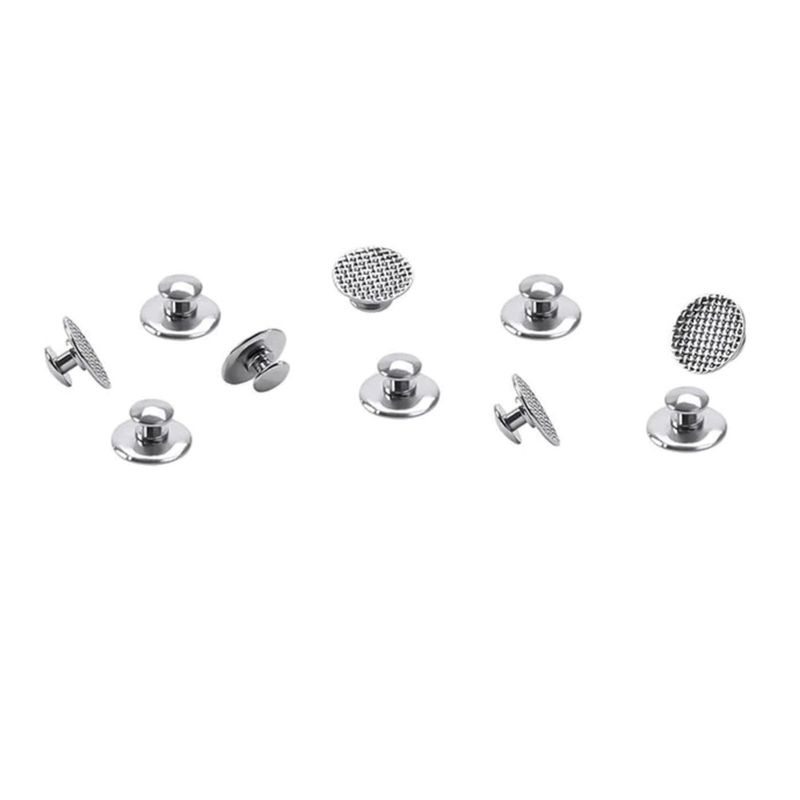 GENERICO - Pack X10 Botones Linguales Ortodoncia Dental Malla Redonda