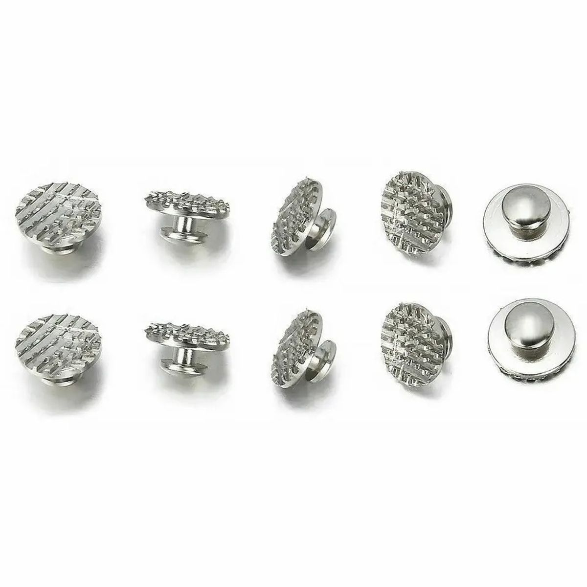 GENERICO - Pack X10 Botones Linguales Ortodoncia Dental Malla Redonda