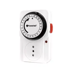 POWERLAB - Timer Temporizador Análogo Diario 24hrs 2000w - Shopyclick