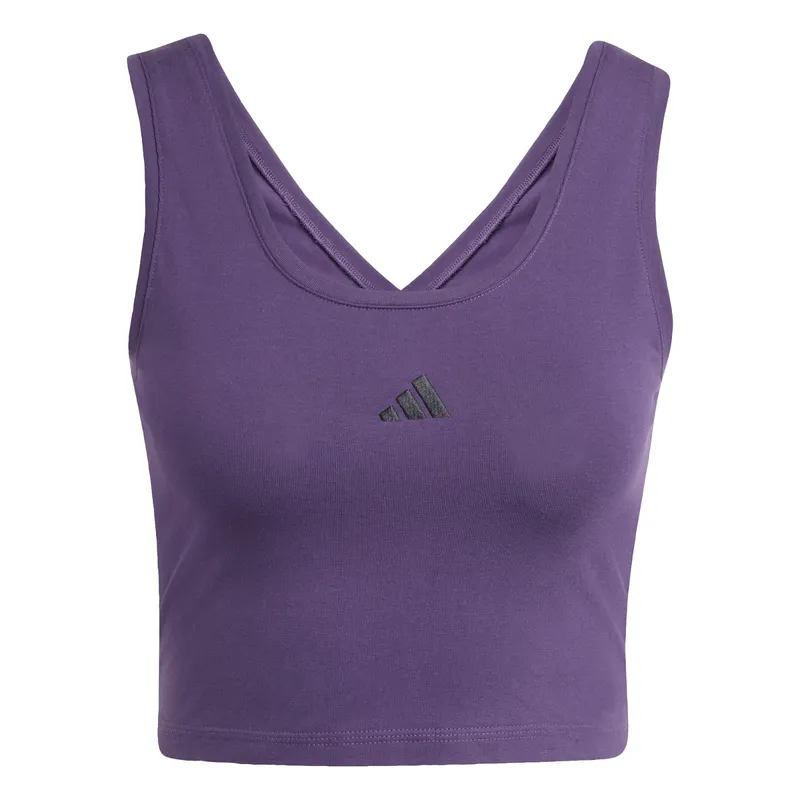 ADIDAS - Polera Sin Mangas Essentials Logo Pequeño Algodón