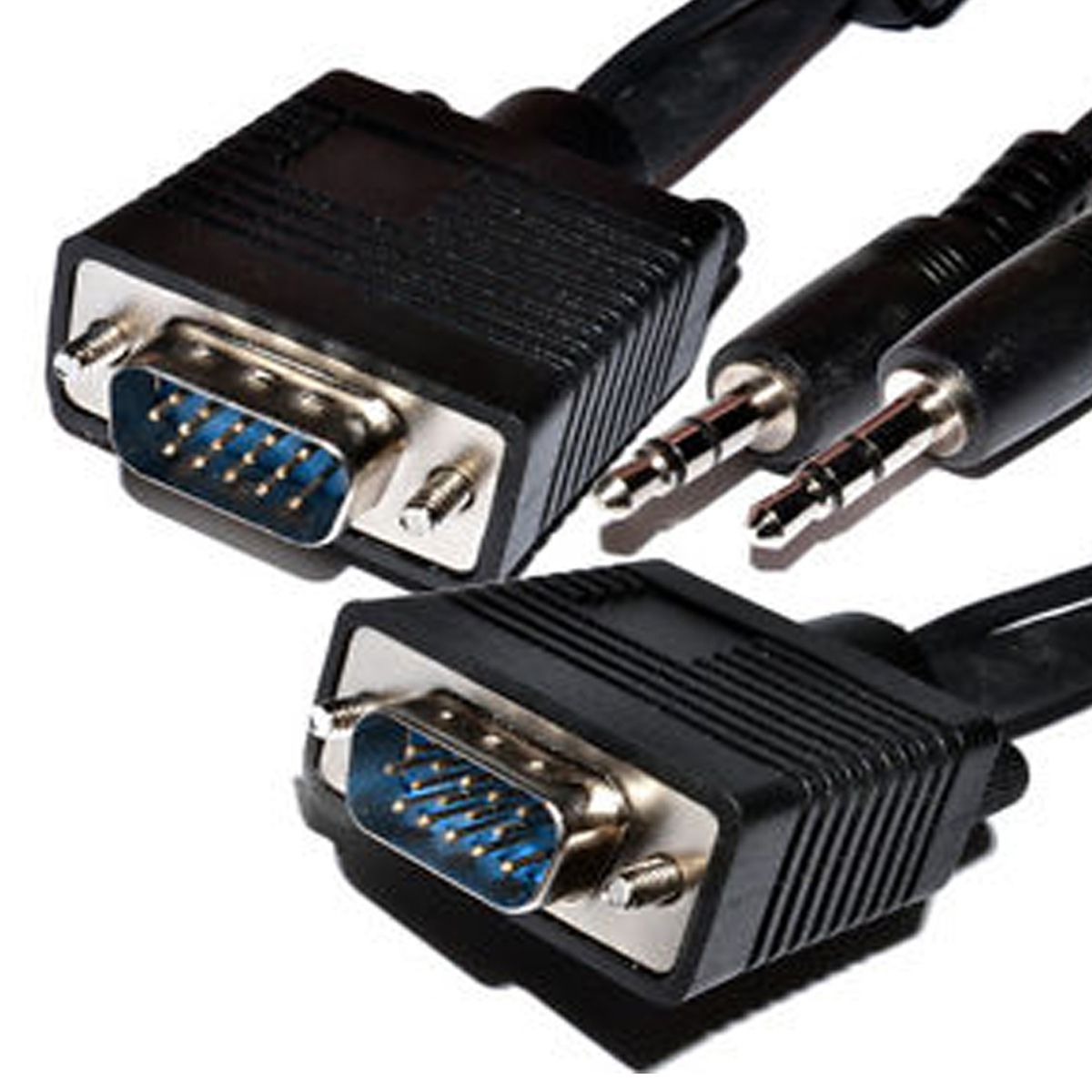 GENERICO - CABLE VGA CON AUDIO 3.5MM, 3 METROS, NEGRO