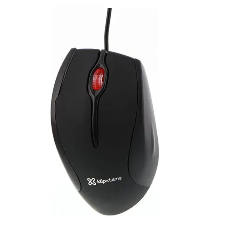 KLIP XTREM - Mouse Klip Xtreme Kmo-104 Óptico Usb 800dpi Ergonómico Negro