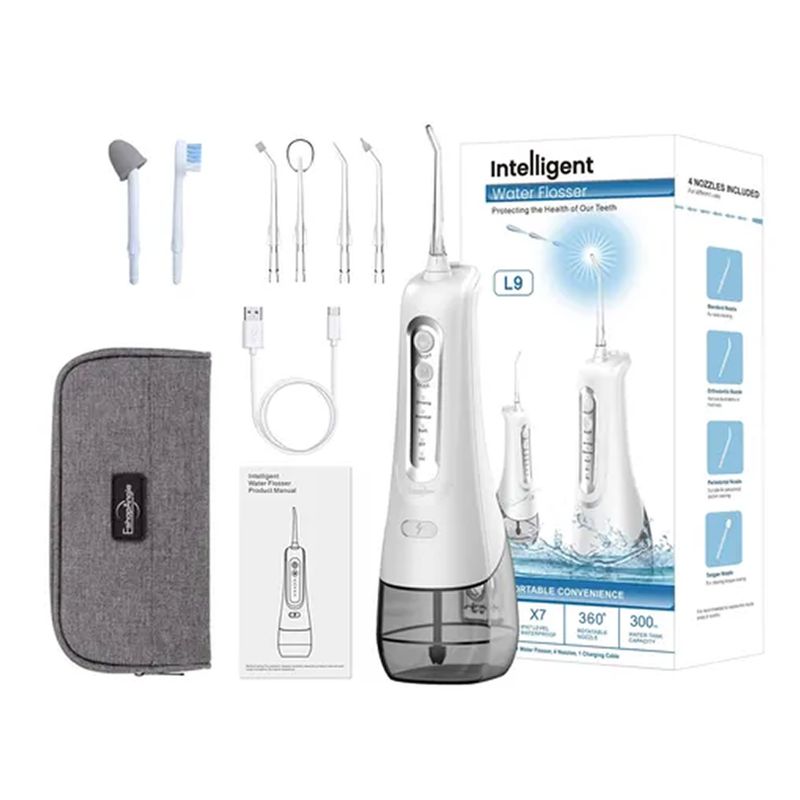 ESHOPANGIE - Irrigador Dental Recargable Limpieza Bucal Con Accesorios