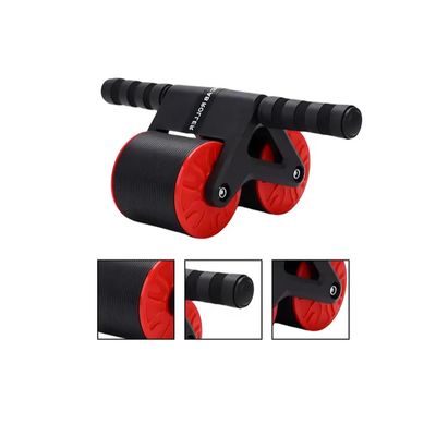 Imagen 2 del producto Rueda Abdominal Rodillo Doble Para Ejercicios Flexiones Color Rojo