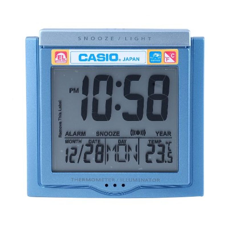 CASIO - reloj despertador casio dq750f-2df termometro digital