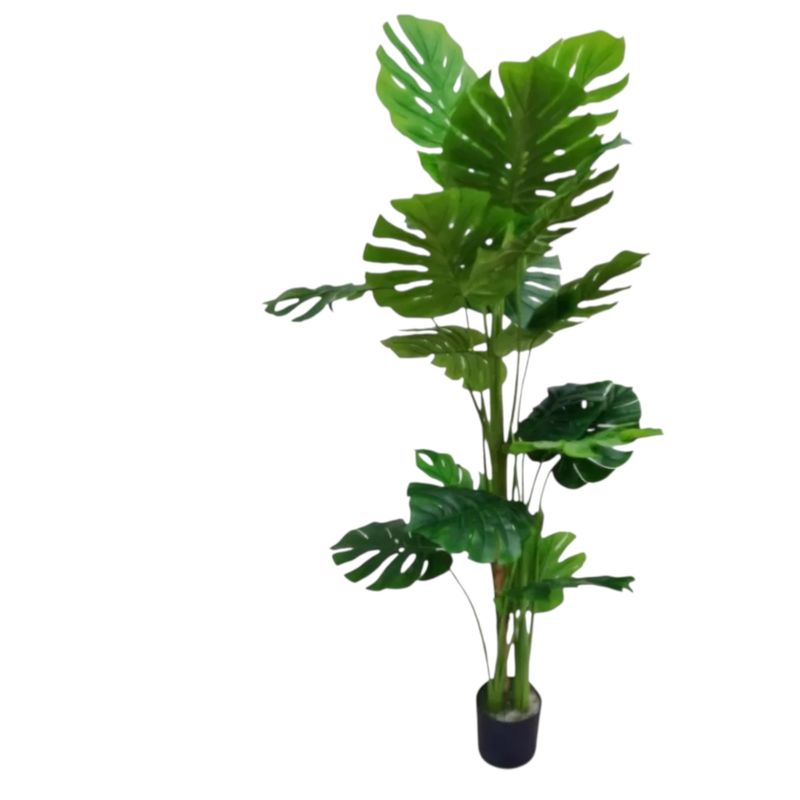 GENERICO - Planta Artificial Decorativa Monstera 15m con Macetero
