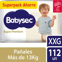 BABYSEC - Pañal Super Premium XXG 112Un