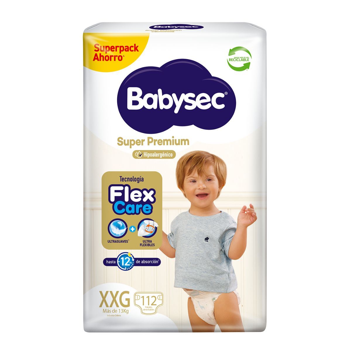 BABYSEC - Pañal Babysec Super Premium XXG 112Un