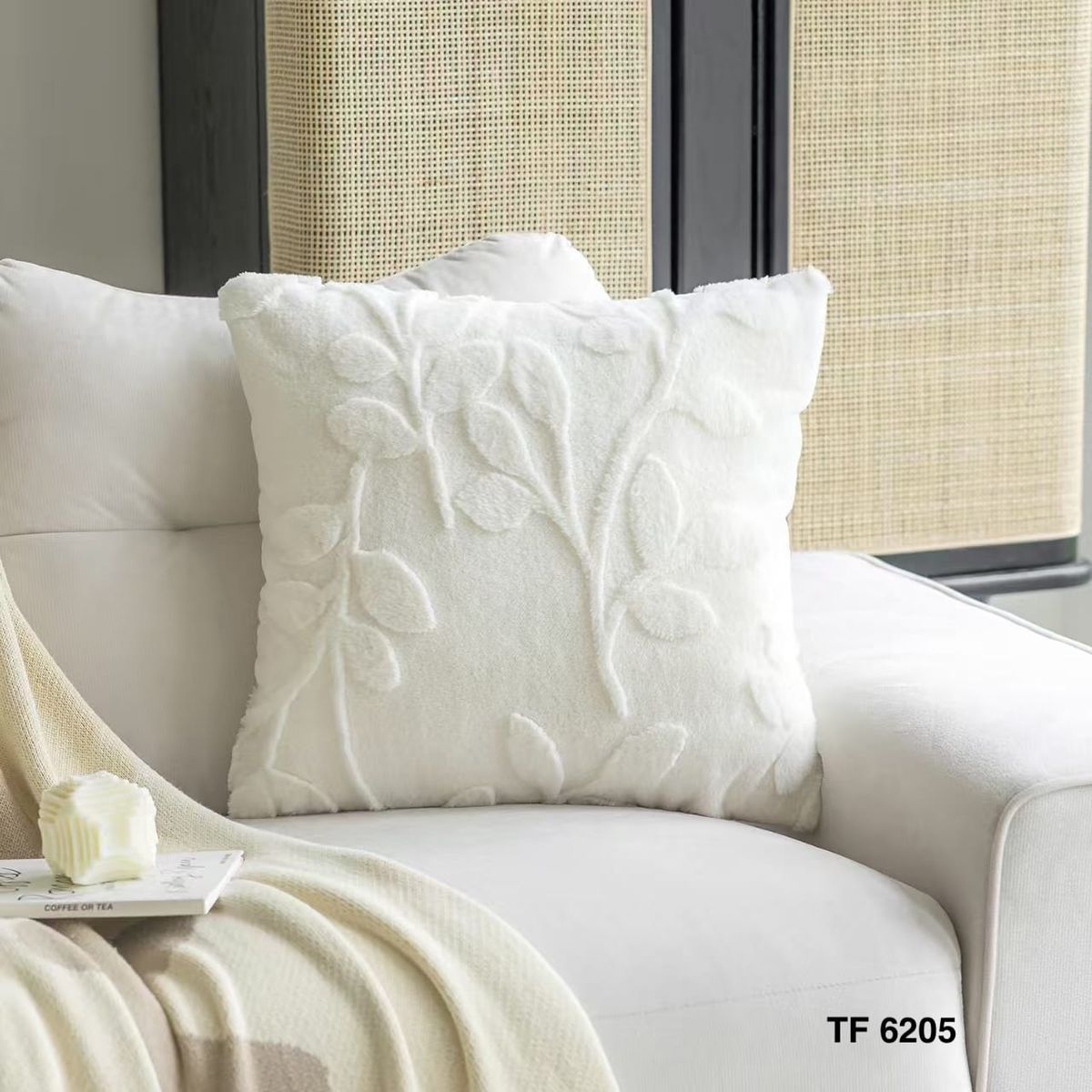 GENERICO - Fundas de cojin Pack 2 unidades relieve