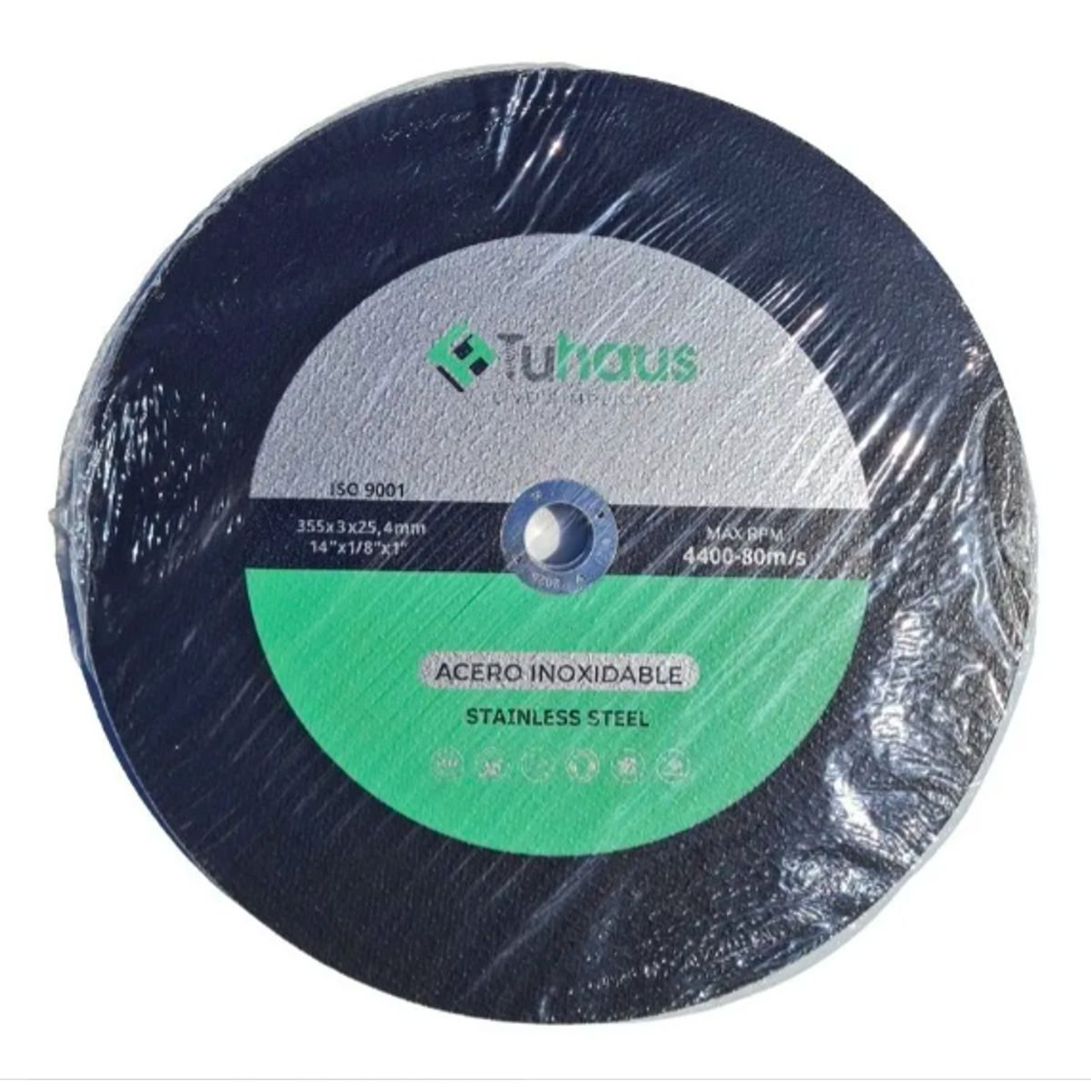 TUHAUS - Discos De Corte Tronzadora 14 X 3 mm Acero Inoxidable Pack 5un