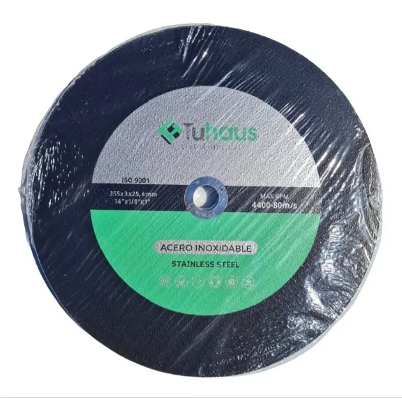 TUHAUS - Discos De Corte Tronzadora 14 X 3 mm Acero Inoxidable Pack 5un
