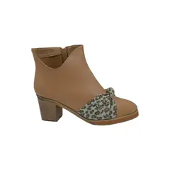 HERIEL - Botín Beige Print Mujer